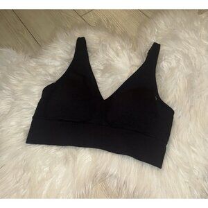 Jockey Generation Womens V-Neck Seamfree Ribbed Plunge Bralette Bra S Small New